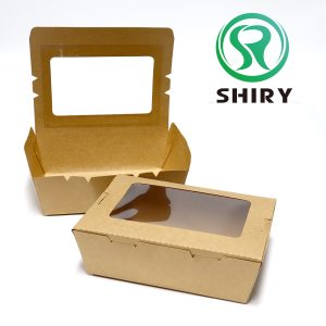 2100 ml Kraft Catering Boxes with Window